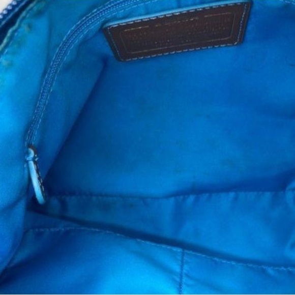 COACH WOMEN'S SAWYER CANVAS CROSSBODY MINERAL BLUE BAG
AUTHENTIC - Picture 7 of 9